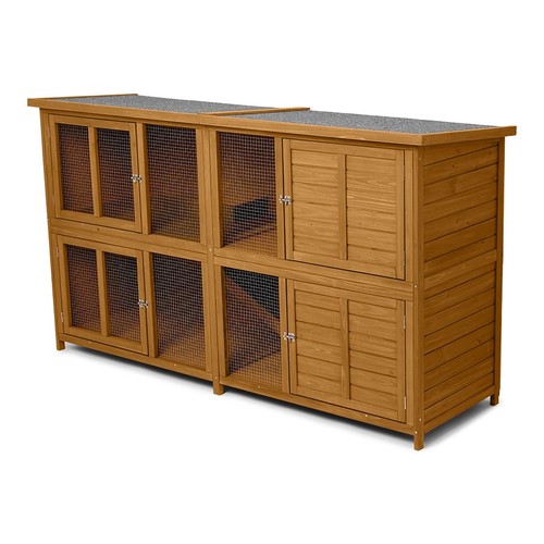 6ft wooden rabbit - wooden, hutch