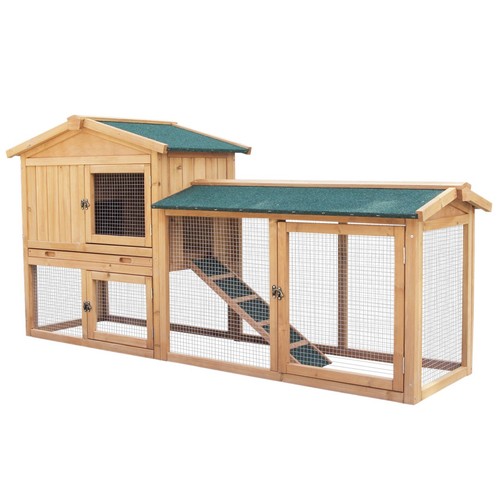 Wooden pet rabbit hutch bunny - pet,