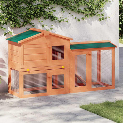 Rabbit hutch tier solid fir - rabbit,