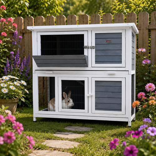 Rabbit guinea pig hutch - 48",