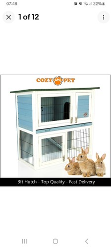 Rabbit hutch 3ft cozy pet - by,