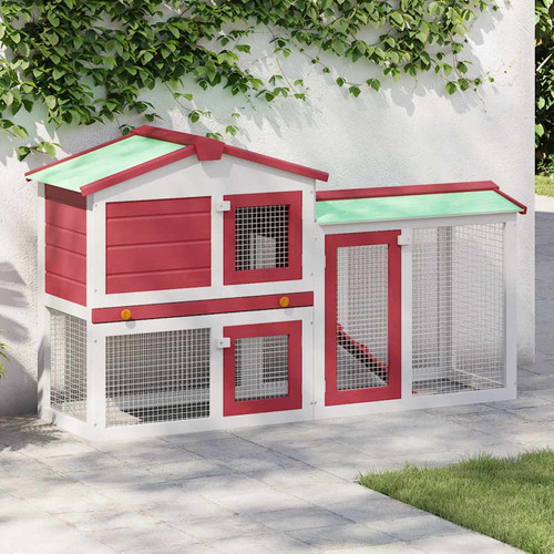Rabbit hutch red - red, solid