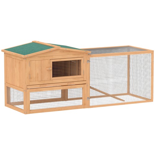 Pawhut rabbit hutch - pawhut, hutch,
