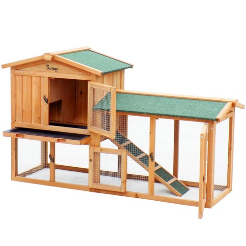 Wooden pet rabbit hutch bunny - pet,