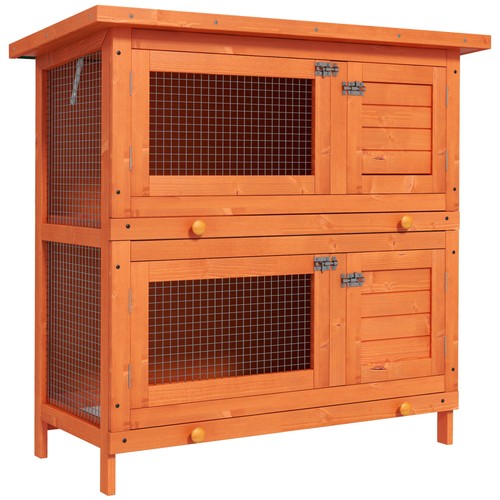 Pawhut rabbit hutch - pawhut, guinea